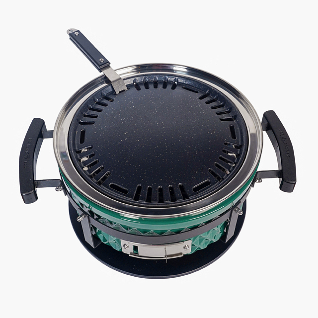 Настольный керамический гриль Diamond Egg Tabletop Grill Цвет: зеленый