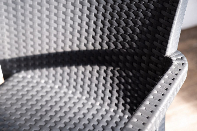 Обеденный комплект Modus темно-серый на 4 персоны 