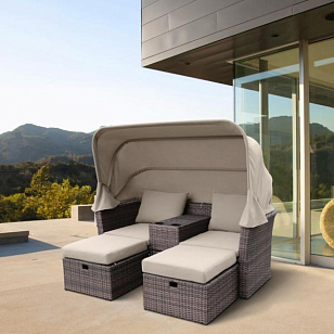 Комплект мебели из искусственного ротанга Lite Bohemia Brown, садовая мебель