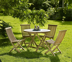 Стол круглый Brafab Turin 80, садовая мебель