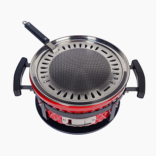 Настольный керамический гриль Diamond Egg Tabletop Grill Цвет: красный для сада