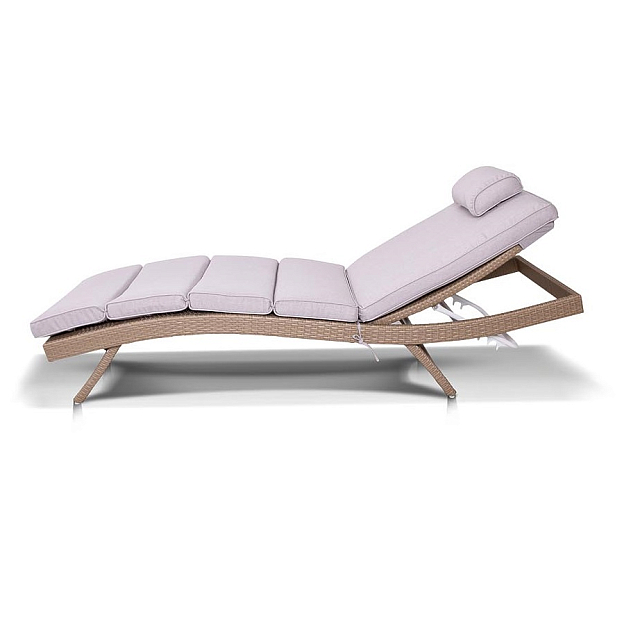 Садовый лежак 4SIS Лиссабон, цвет соломенный 