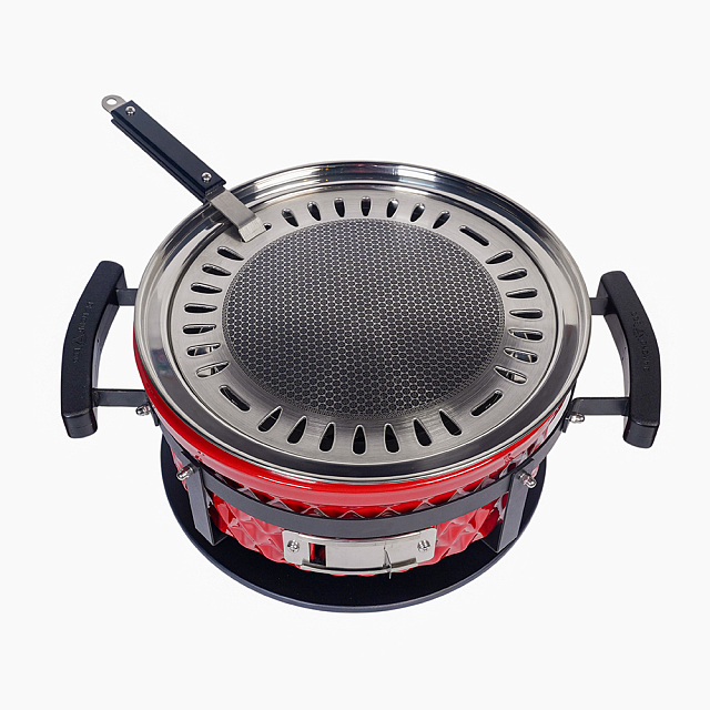 Настольный керамический гриль Diamond Egg Tabletop Grill Цвет: красный