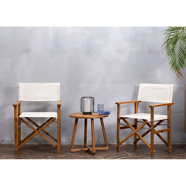 Кофейный комплект из акации Joygarden Director цвет: бежевый 