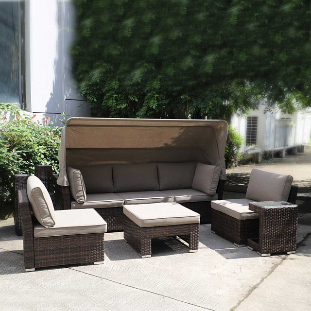 Комплект мебели из искусственного ротанга Lite Tenica Brown 