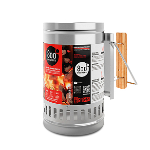 Стартер для розжига угля 800 Degrees Chimney Starter XL для приготовления пищи Стартер для розжига угля 800 Degrees Chimney Starter XL для сада