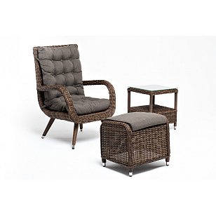 Лаунж-зона 4SIS Толедо, цвет коричневый, садовая мебель