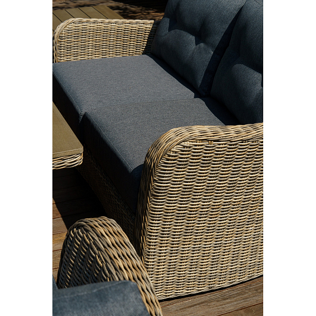 Лаунж зона Lite Venezia (2 дивана, 2 стола, 2 кресла) Цвет: коричнеый 