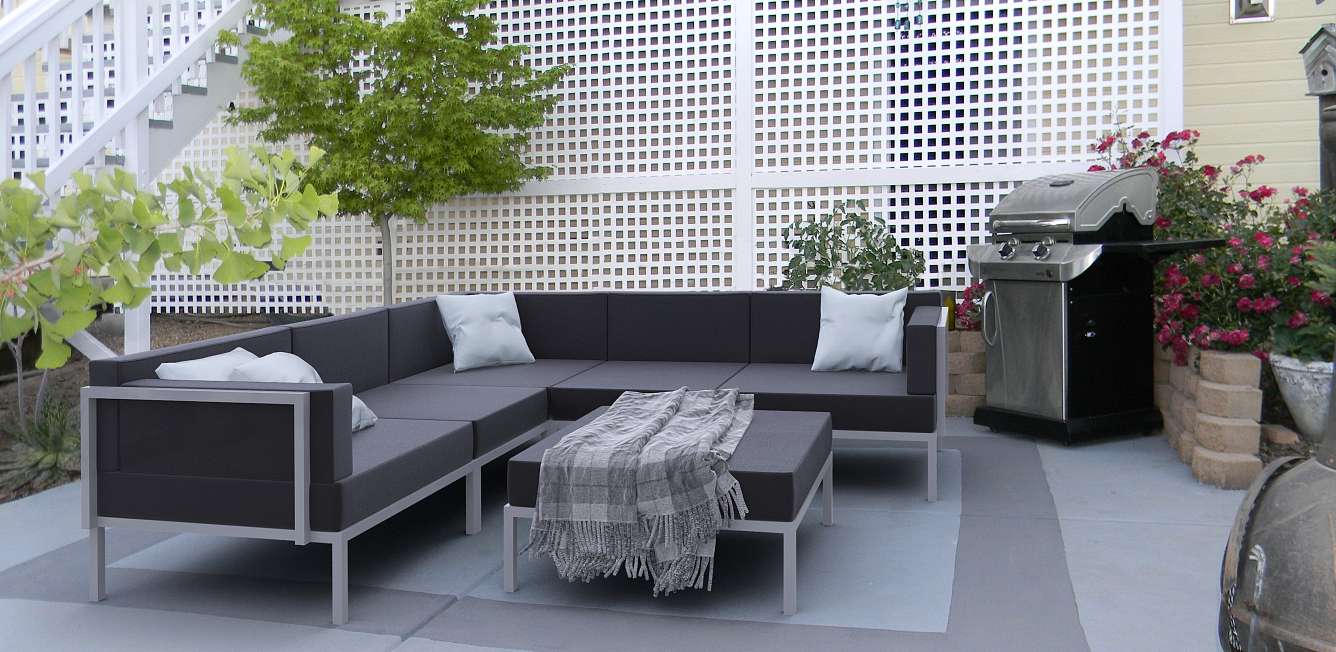 Лаунж зона Gardenini Serenita Dark Blue 