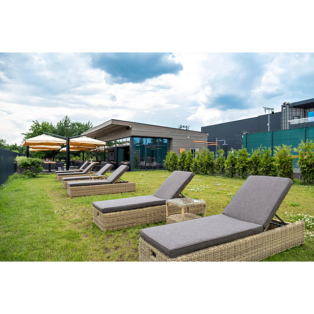 Шезлонг с подушкой 4SIS Рим Цвет: соломенный 