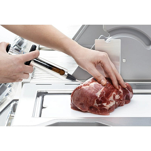 Кулинарный шприц Napoleon из нержавеющей стали для ввода маринада