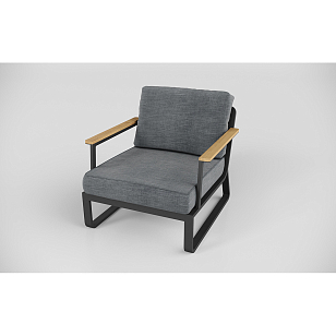 Лаунж зона Gardenini Premium Voglie Карбон / Темно-серый для дачи Лаунж зона Gardenini Premium Voglie Карбон / Темно-серый, садовая мебель