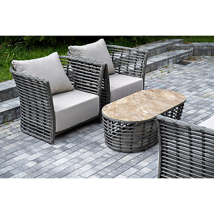 Журнальный столик 4SIS Валенсия, цвет серый для дачи Журнальный столик 4SIS Валенсия, цвет серый, садовая мебель