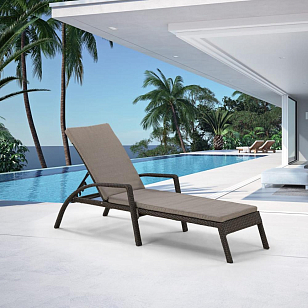 Лежак трансформер Lite Bali Brown, садовая мебель