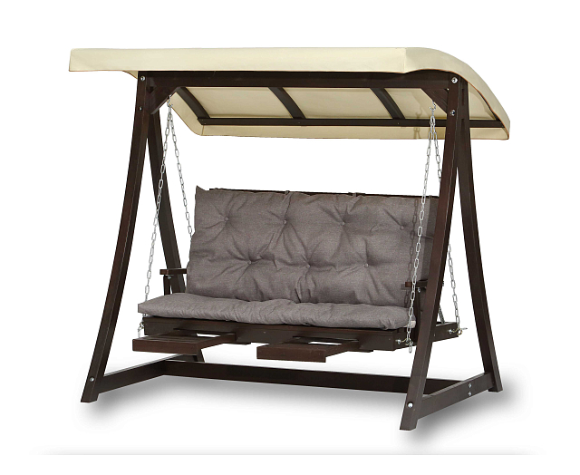 Качели садовые Leda Люкс Цвет: белый 