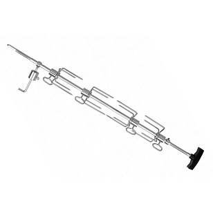 Вертел с 4-мя зажимами и электромотором для моделей Napoleon 600/605/730 для сада