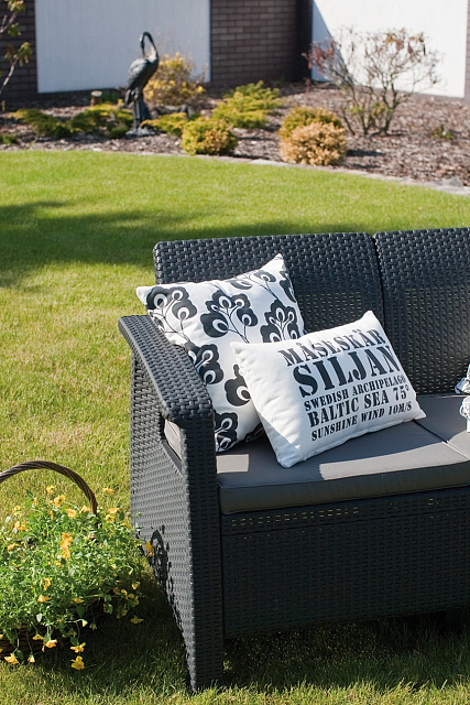 Диван Keter Corfu love seat графит 