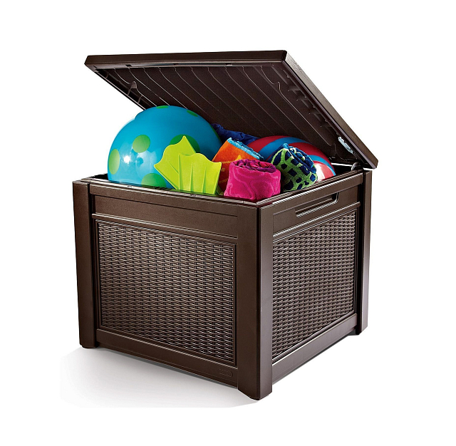 Стол-сундук Keter Cube rattan 208L 