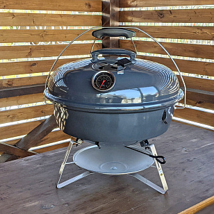 угольный гриль slow ‘n sear travel kettle, 47см