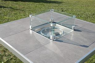 Уличный газовый стол камин Clifton Dinning Table Grey (без столешницы) для сада и загородного дома Уличный газовый стол камин Clifton Dinning Table Grey (без столешницы), уличное оборудование