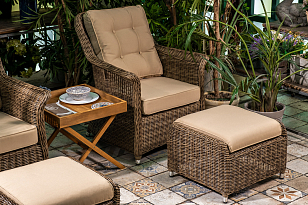 Оттоманка плетеная Joygarden Opal, садовая мебель