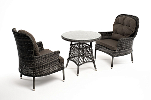 Кофейный комплект 4SIS Алиса Цвет: графит для дачи Кофейный комплект 4SIS Алиса Цвет: графит, садовая мебель