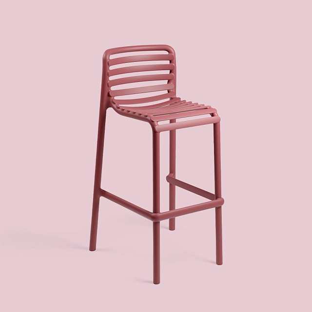 Стул барный Nardi Doga Stool Цвет: марсала 