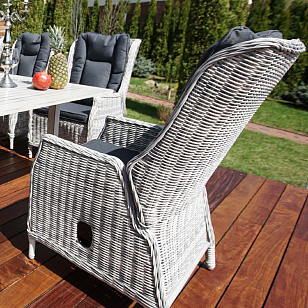 Кресло Lite Verona серый для дачи Кресло Lite Verona серый, садовая мебель