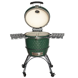 керамический угольный гриль dinoegg classic green для дачи