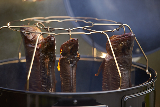 угольный гриль-коптильня rösle smoker f50-s