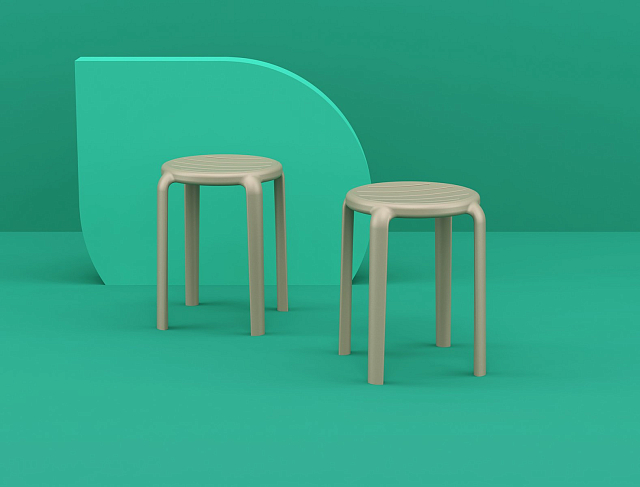 Табурет Siesta Contract Tom 45 Цвет: бежевый 