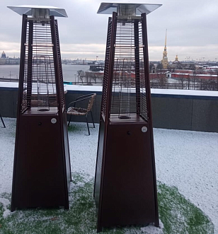 Уличный газовый обогреватель WWT 13I Total Brown Mini, уличное оборудование