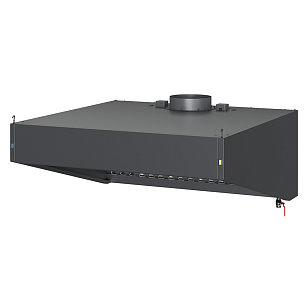 Зонт вытяжной козырькового типа S2 с подсветкой Черный для сада