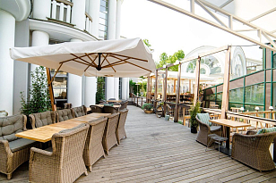 Зонт профессиональный Scolaro Palladio Braccio 350 х 350, садовая мебель