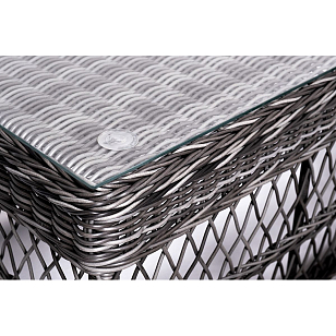 Лаунж-зона 4SIS Асти на 4 персоны, цвет графит, садовая мебель