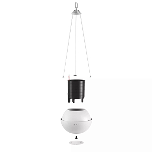 Кашпо с автополивом подвесное Lechuza Bola Color 32 Цвет: бежевый, уличное оборудование