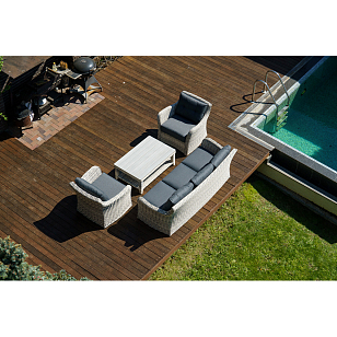 Кресло Lite Venezia Цвет: серый для дачи Кресло Lite Venezia Цвет: серый, садовая мебель