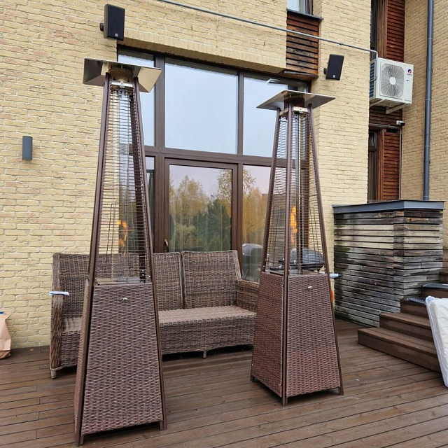 Уличный газовый обогреватель WWT 13I Rotang Brown 