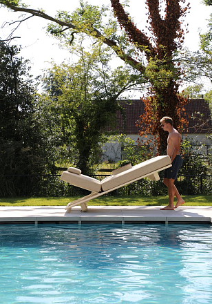 Комплект лежаков Brafritid Gotland бежевый, алюминий, садовая мебель