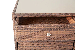 Плетёная тумба 4SIS Мальта Цвет: коричневый, садовая мебель