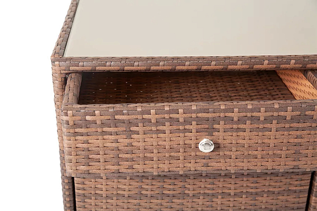 Плетёная тумба 4SIS Мальта Цвет: коричневый 