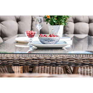 Обеденная группа 4SIS Базелла, цвет коричневый, садовая мебель