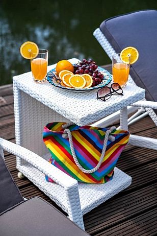 Комплект для отдыха Joygarden Milano белый, садовая мебель