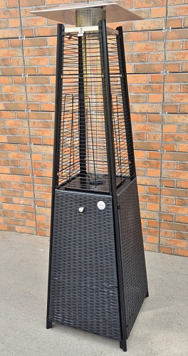 Уличный газовый обогреватель WWT 13I Rotang Black Mini, уличное оборудование