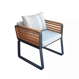 Обеденное кресло из алюминия Joygarden Aura для дачи Обеденное кресло из алюминия Joygarden Aura, садовая мебель