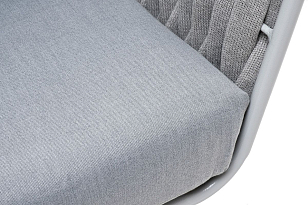 Кресло 4SIS Монако Цвет: светло-серый (RAL7035) муар, светло-серый для дачи Кресло 4SIS Монако Цвет: светло-серый (RAL7035) муар, светло-серый, садовая мебель