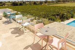 Стол обеденный Nardi Spritz Цвет: белый, садовая мебель