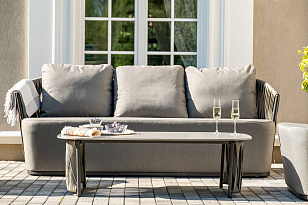 Лаунж зона 4SIS Флоренция Цвет: графит для дачи Лаунж зона 4SIS Флоренция Цвет: графит, садовая мебель