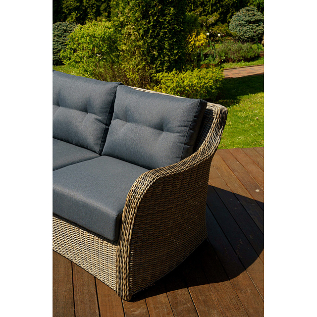 Лаунж зона Lite Venezia (3х-местный диван, стол, 2 кресла) Цвет: коричневый 