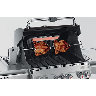 гриль газовый weber summit e-470 gbs, черный